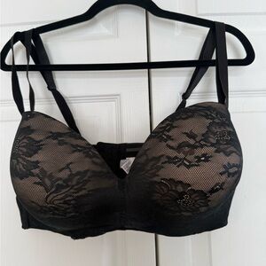 Voglo Simona Elegant Black and nude Lace Bra size 42DD